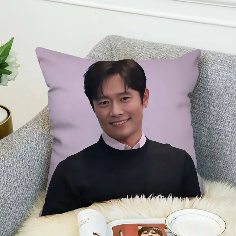 

Lee Byunghun Pillow Case Luxury Double-sided For Car Pillows 45x45 Cushions Cover Home And Decoration Sofa Pillowcase 50x50