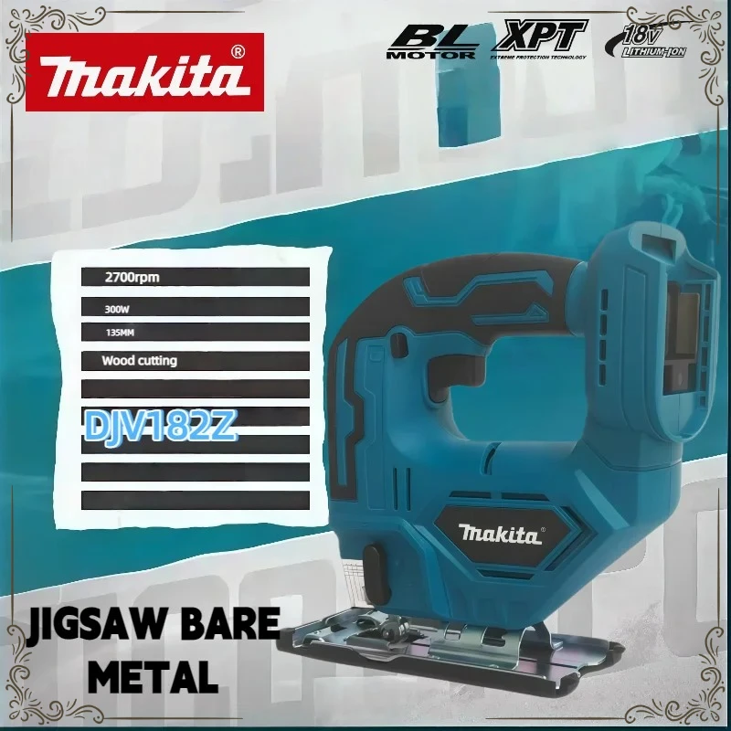 

Makita Power Tool DJV182Z Brushless Jigsaw Electric Jig with Saw Blade Cordless Barrel Handle Jigsaw without Battery