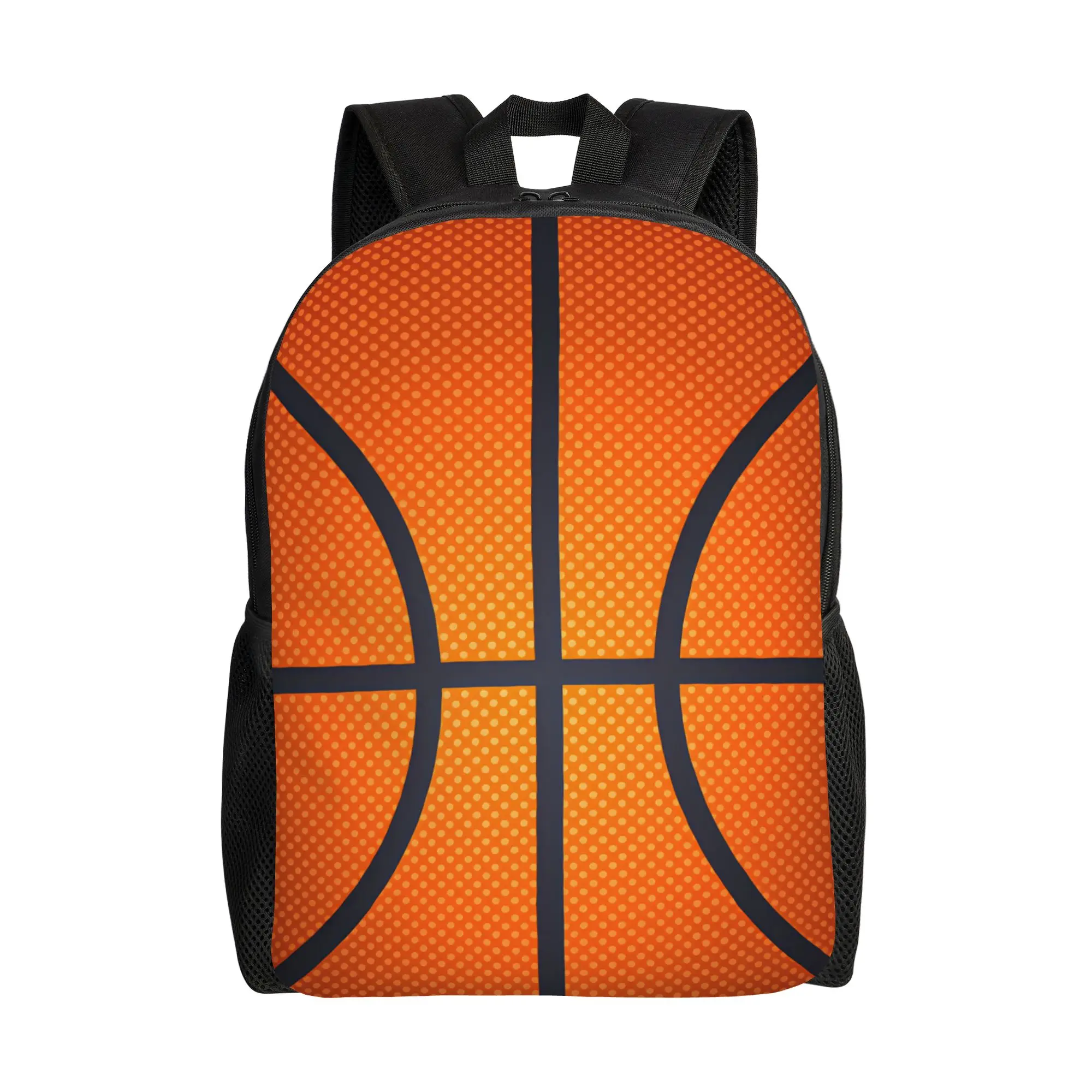 Sport Ball Basketball Grain Backpack Women  Breathable Backpacks Polyester Leisure High School Bags Camping Colorful Rucksack