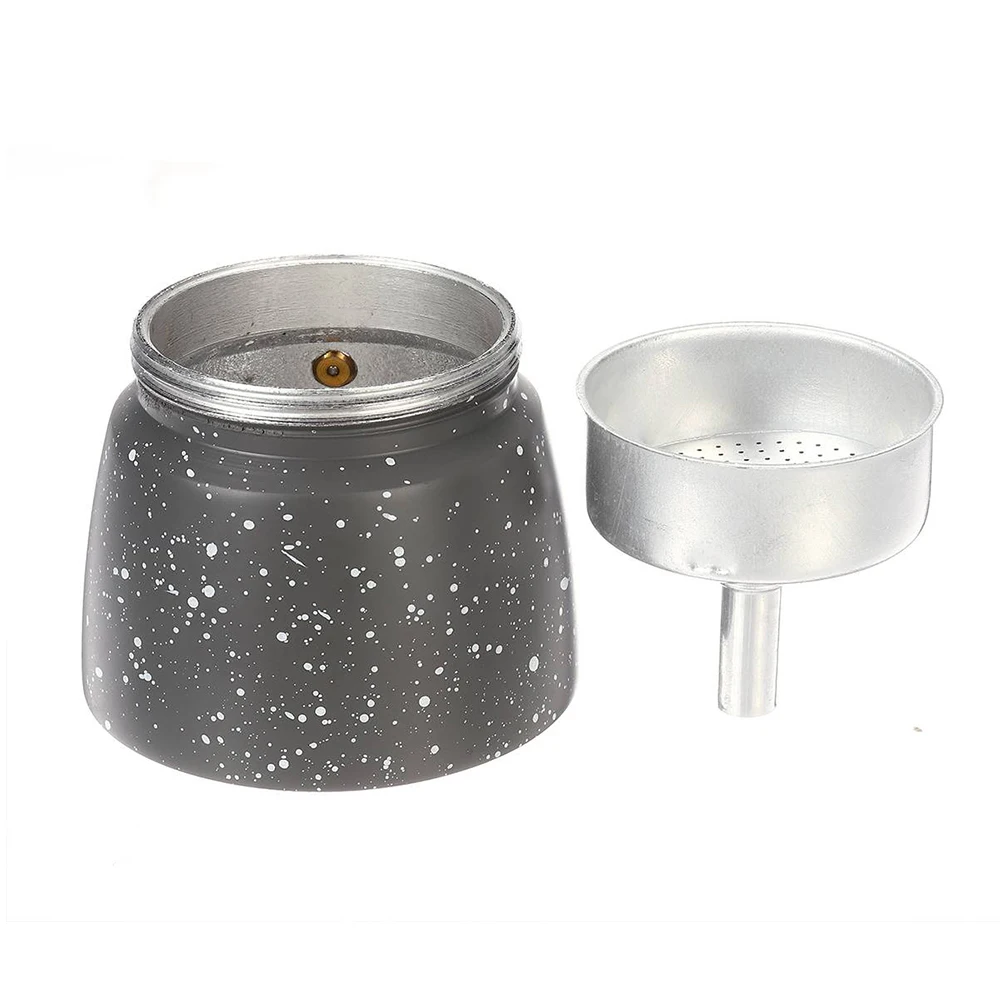 

Percolator Stove Top Pot Coffee Pot 150/300ML Aluminum Electric furnace Espresso Coffee Maker Grey Italian Moka