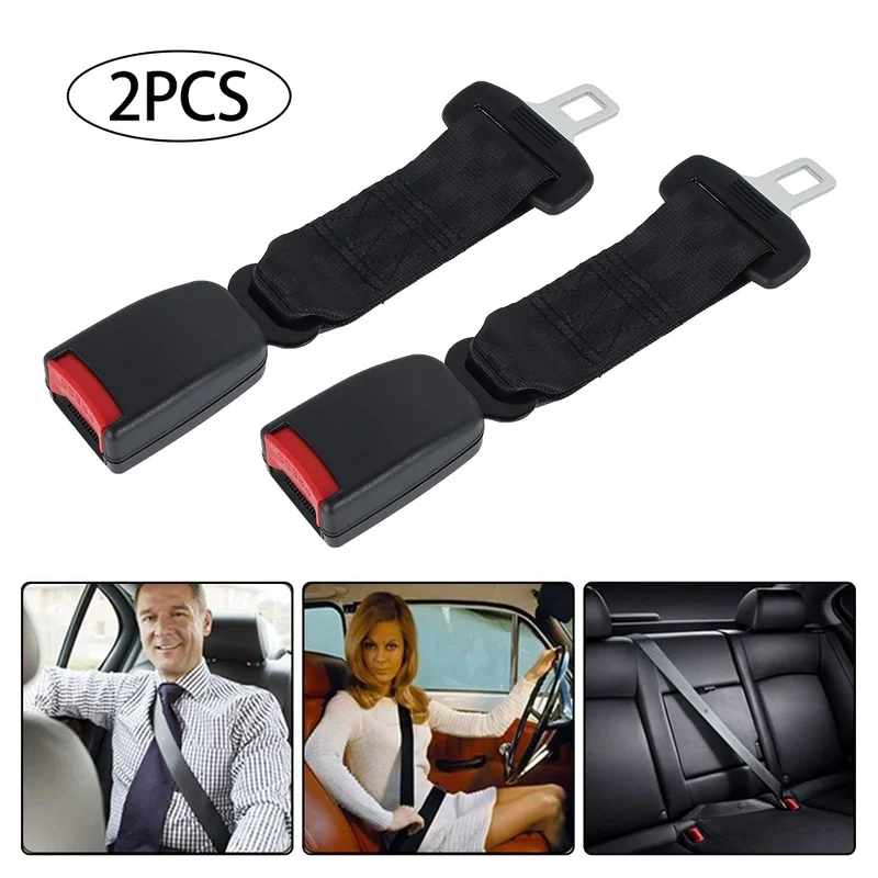 

Universal Car Seat Belt Extender 23CM 2pcs Seat Belt Extension Plug Buckle Seat Belt Clip Auto Accessories Seat Belt Extender