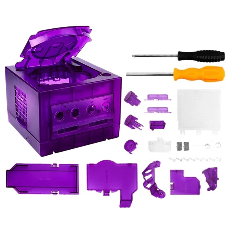 8 kolorów przezroczystej obudowy do konsoli Gamecube NGC Retro – zamiennik obudowy, przezroczyste etui DOL-001 DOL-101 — zdjęcie produktu 4