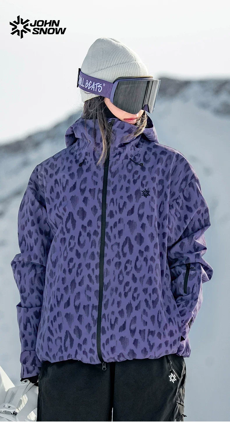 2026 John Snow Skianzug für Damen und Herren, Wasserdicht, Winddicht, Warm, Vollständig Gummiversiegelt, Neuer Ski-Oberteil – Detail 2