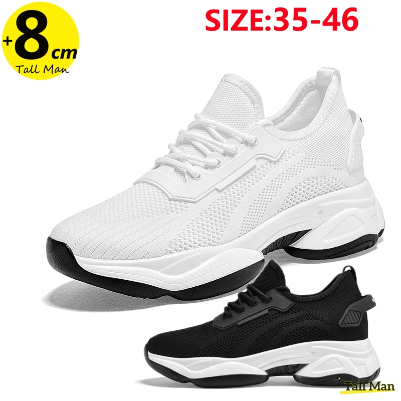 

Мужские кроссовки Chunky Lift с увеличенной высотой, стелька для увеличения роста 8 см, размеры 35-46