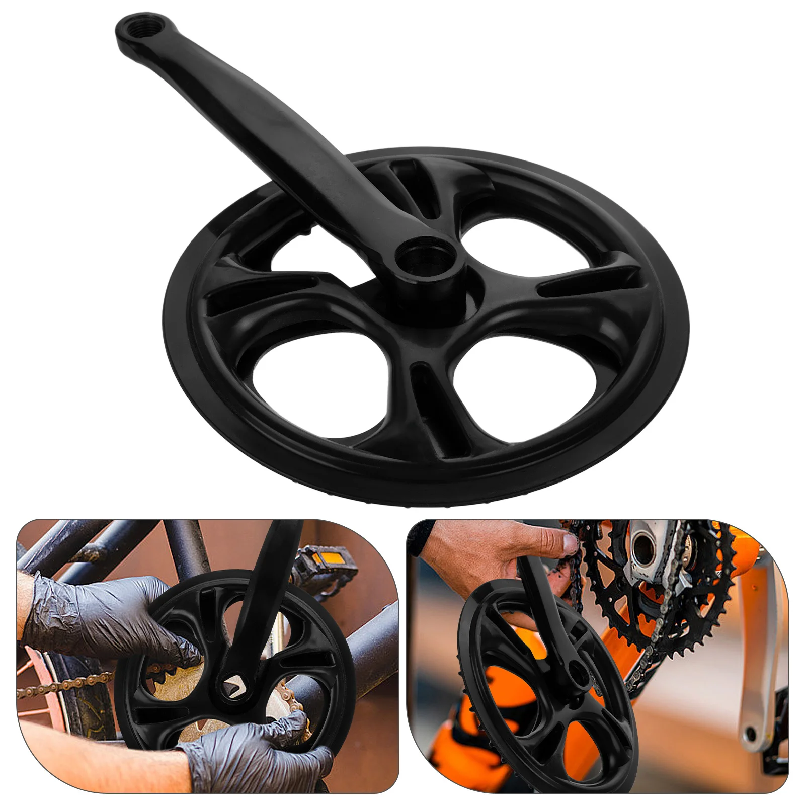 

Bicycle Crankset 42 Teeth Single Taper Crank Arm Set for Road Mountain Commuter Bikes Improved Efficiency Corrosion
