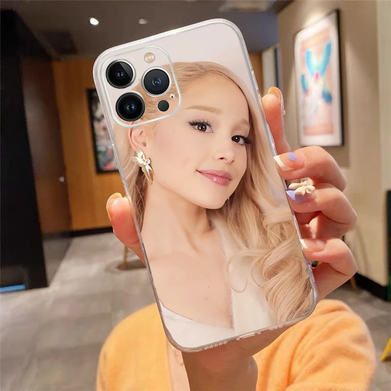 

Girl Singer Ariana-Grande Phone Case Carcasa Funda For iPhone 17 Pro Max Air 16 15 14 13 Pro Max 15 16 Pro 15Plus Case