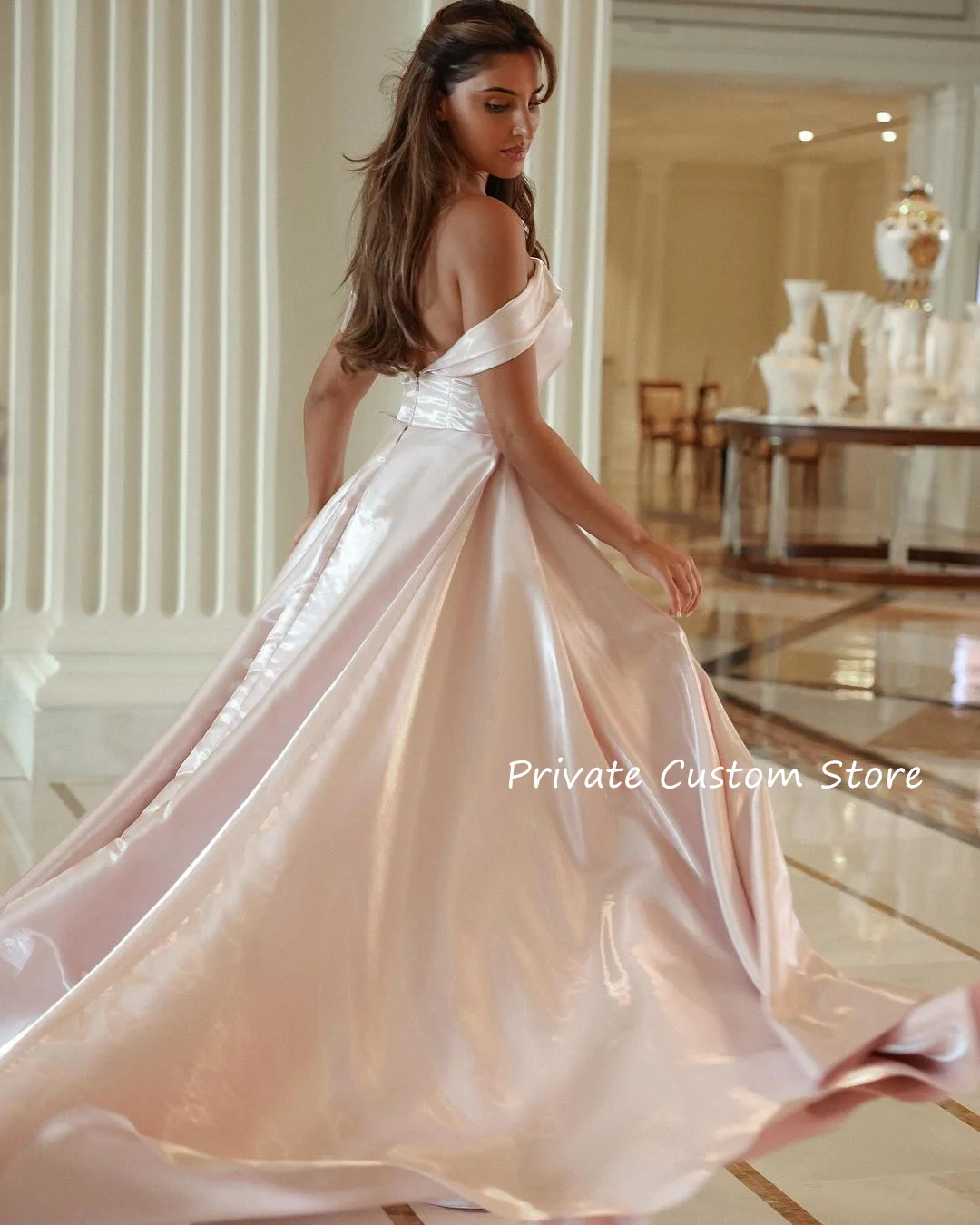 Off Shoulder Princess Prom Dresses Saudi Arabia Evening Formal Dress vestidos de gala vestidos de fiestas elegantes mujer