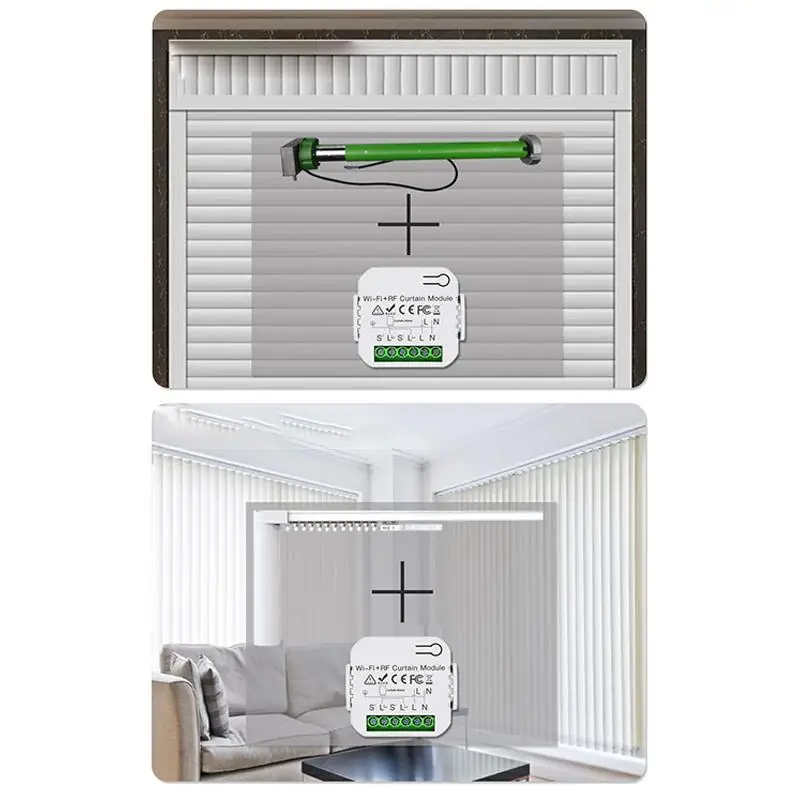 WiFi RF Smart Curtain Switch Module With Remote Timer Control Scene Linkage For Smart Home Use