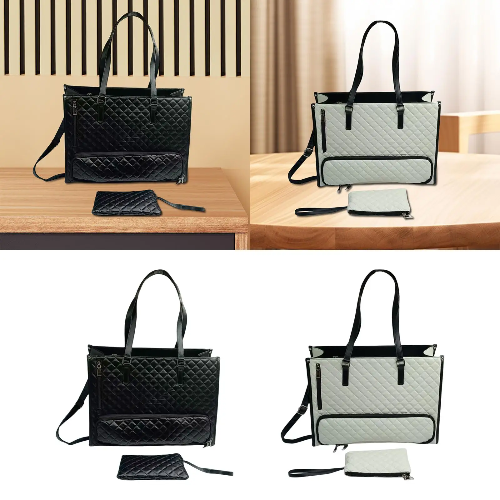 Women Tote Bag Large Capacity with Purse Computer Shoulder Handbag Laptop Bag Lunch Tote for Business Work Office Collage Travel