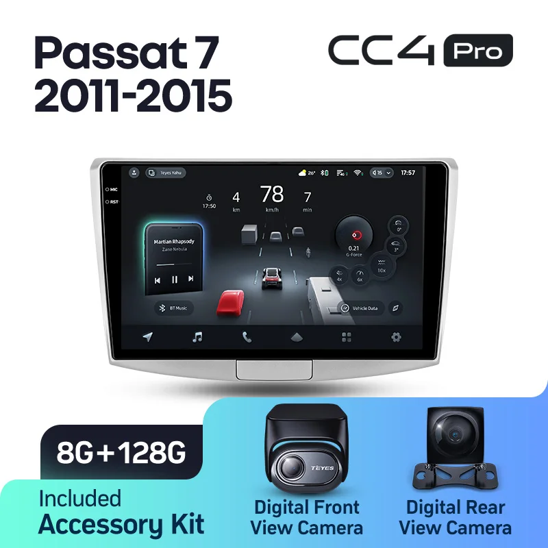 TEYES CC4 PRO voor Volkswagen Passat 7 B7 NMS 2011 - 2015 CarPlay Radio Multimedia Stereo Car Play Android Auto 2DIN Autoradio