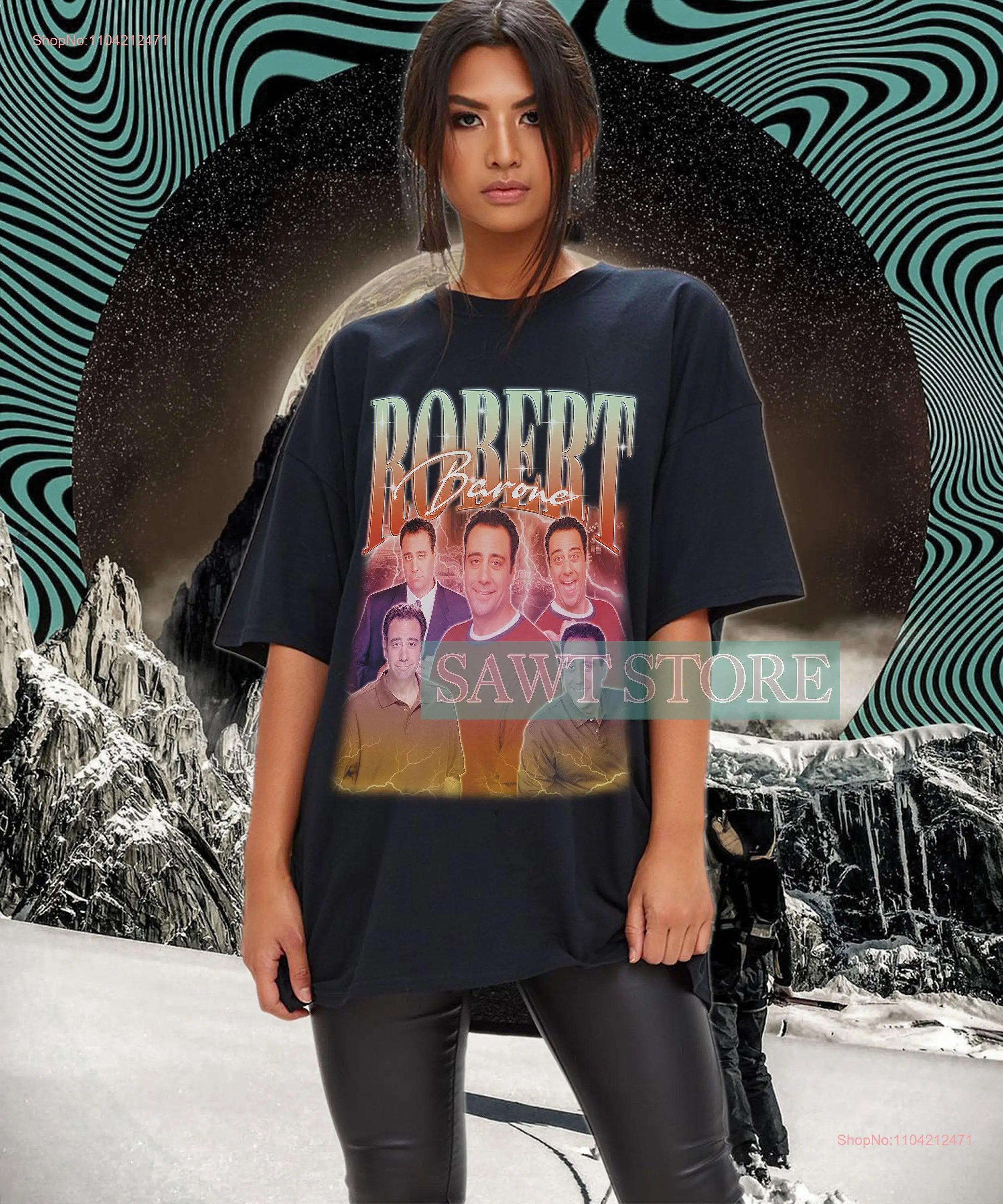 ROBERT BARONE Vintage T Shirt Homage Fan Retro 90s Sweater Brad Garrett Movie long or short sleeves