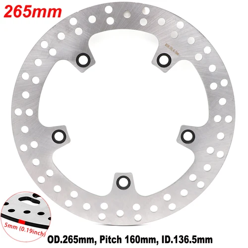 Imagen 2 del producto Rotor de freno de disco de freno trasero para BMW F 650GS 700GS 750GS F800GS F800 R/GT/S/ST F850GS/ADV F900R/XR C400GT /X Repl.OE 34217664102