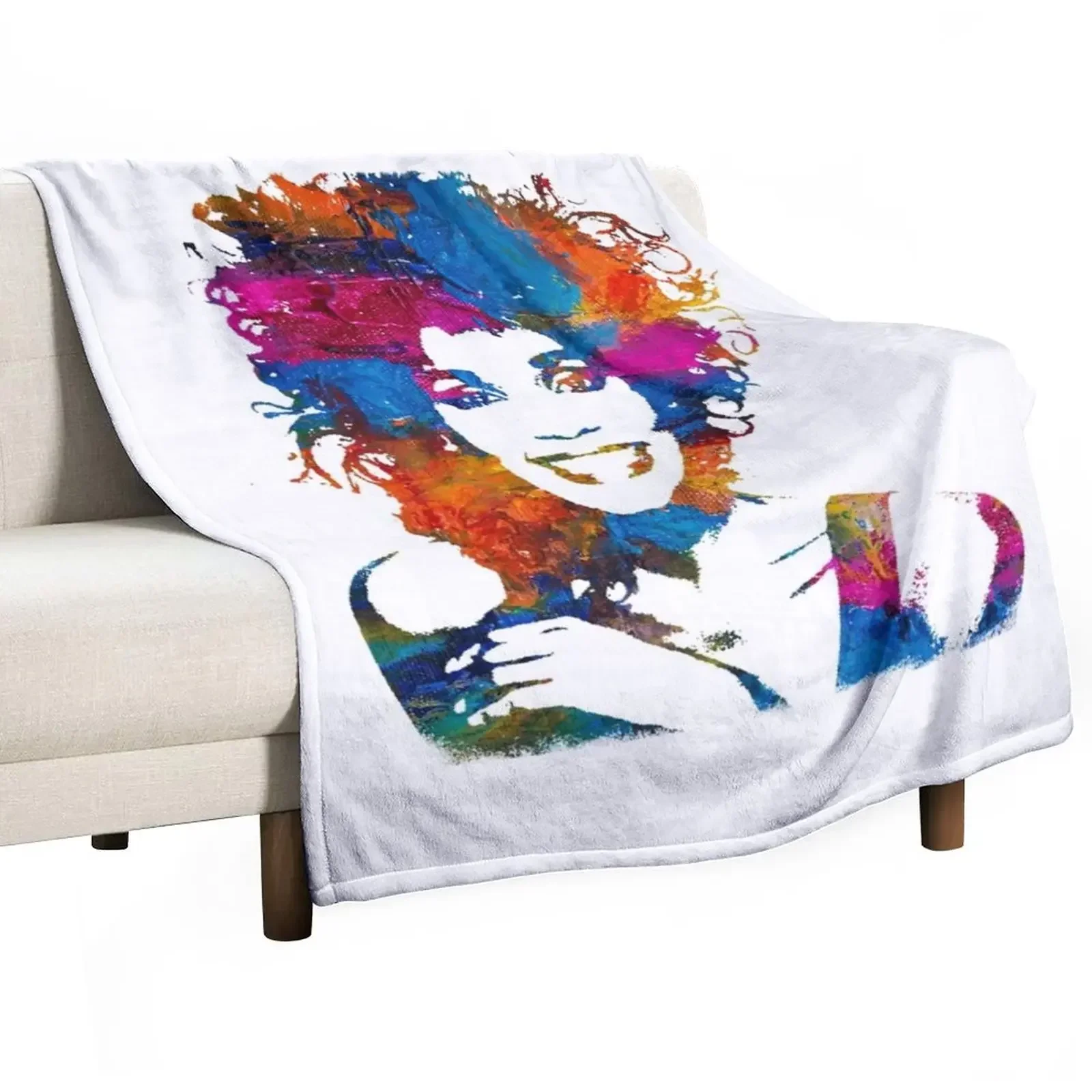 

Whitney Houstonlegendary pop icon fan art for Whitney Houston fans music pop singer Throw Blanket Luxury Throw Heavy Blankets