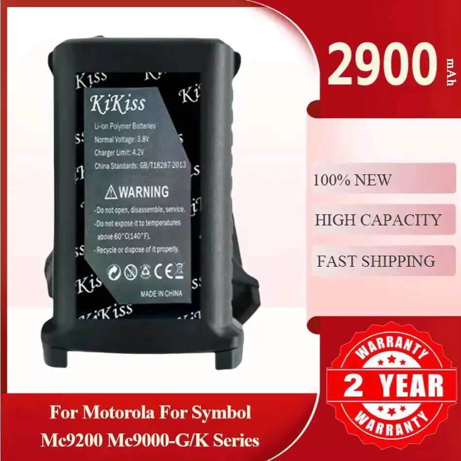 

2900mAh KiKiss Powerful Battery for Motorola & Symbol MC9200 MC9000-G/K Series MC9050 MC9060 MC9090 MC9190 MC92N0 Barcode