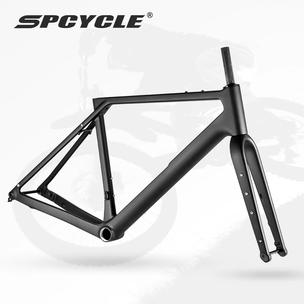 

Spcycel G068 Aero Carbon Gravel Frame 700x47C UDH Hanger Full Hidden Cable Gravel Bike Frameset