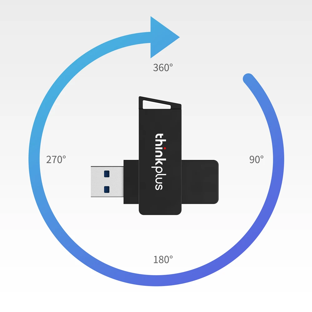 Thinkplus MU241 Pendrive USB3.0 Metal U Disk Rotatable USB Flash Drive Pen Drives 32GB/64GB/128GB/256GB High-speed Memory Stick