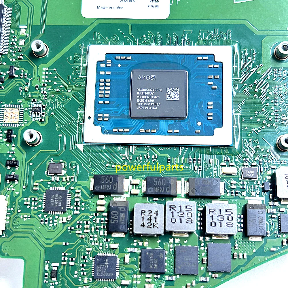 Untuk Hp 15.6 Inci 15S-EQ 15-EF Motherboard DA0P5MB26A1 dengan YM3020 Cpu On-Board Berfungsi Baik