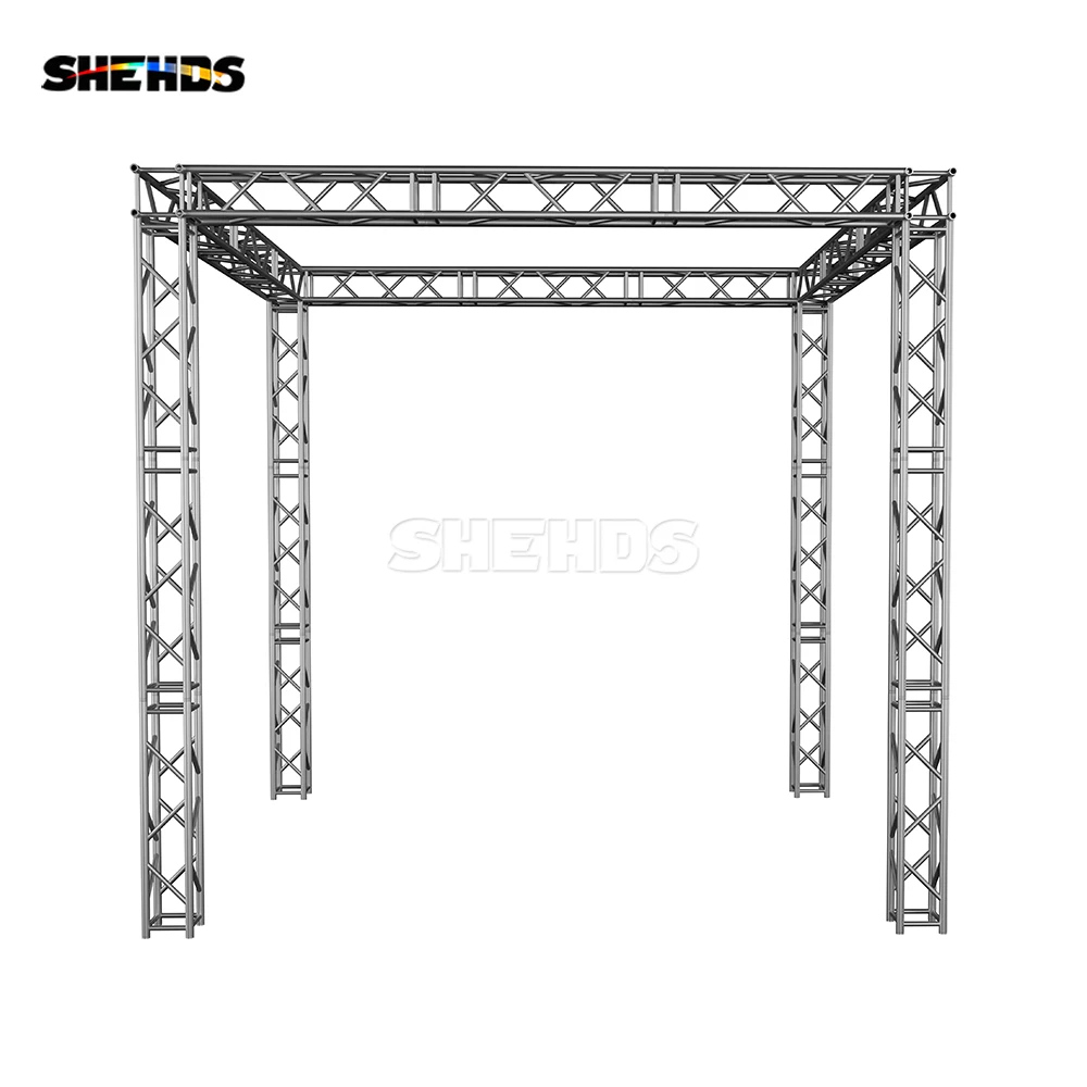 shehds led square stage truss stand para o desempenho do palco aco inoxidavel personalizavel 1m 01