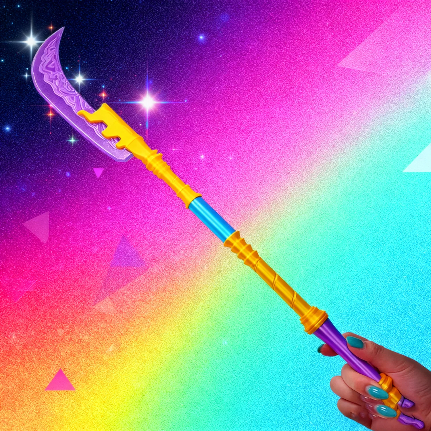 

Rumi Hunters Knife Cartoon Roleplay Long Prop Sword Knifes Detachable Plastic Toys Swords Carnival Cosplay Costume Accessories