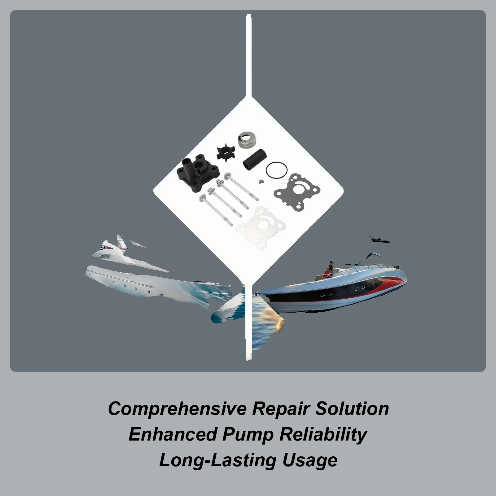 

Для подвесных моторов Honda 06193-ZW9-A32 BF8D BF9.9D 15D 20D 4T 8-20HP Ремонт крыльчатки водяного насоса для лодок Прочный быстрый водяной насос