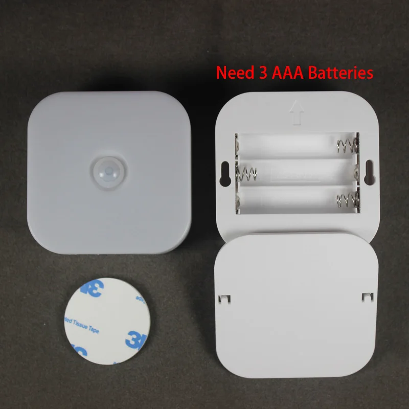 Lampka nocna Led Smart Motion Sensor LED lampka nocna z zasilanie bateryjne WC lampka nocna do pokoju korytarz ścieżka toaleta DA A4