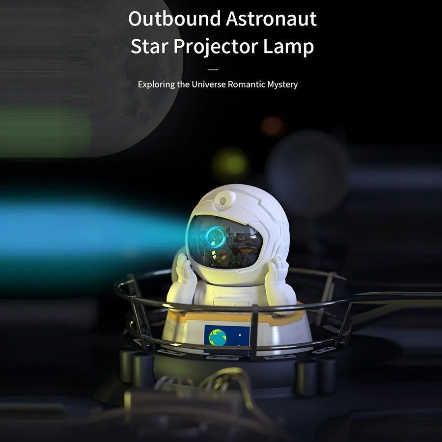 

Starry sky projection lamp, extravehicular astronaut projector, ambient light, Bluetooth speaker and remote color control
