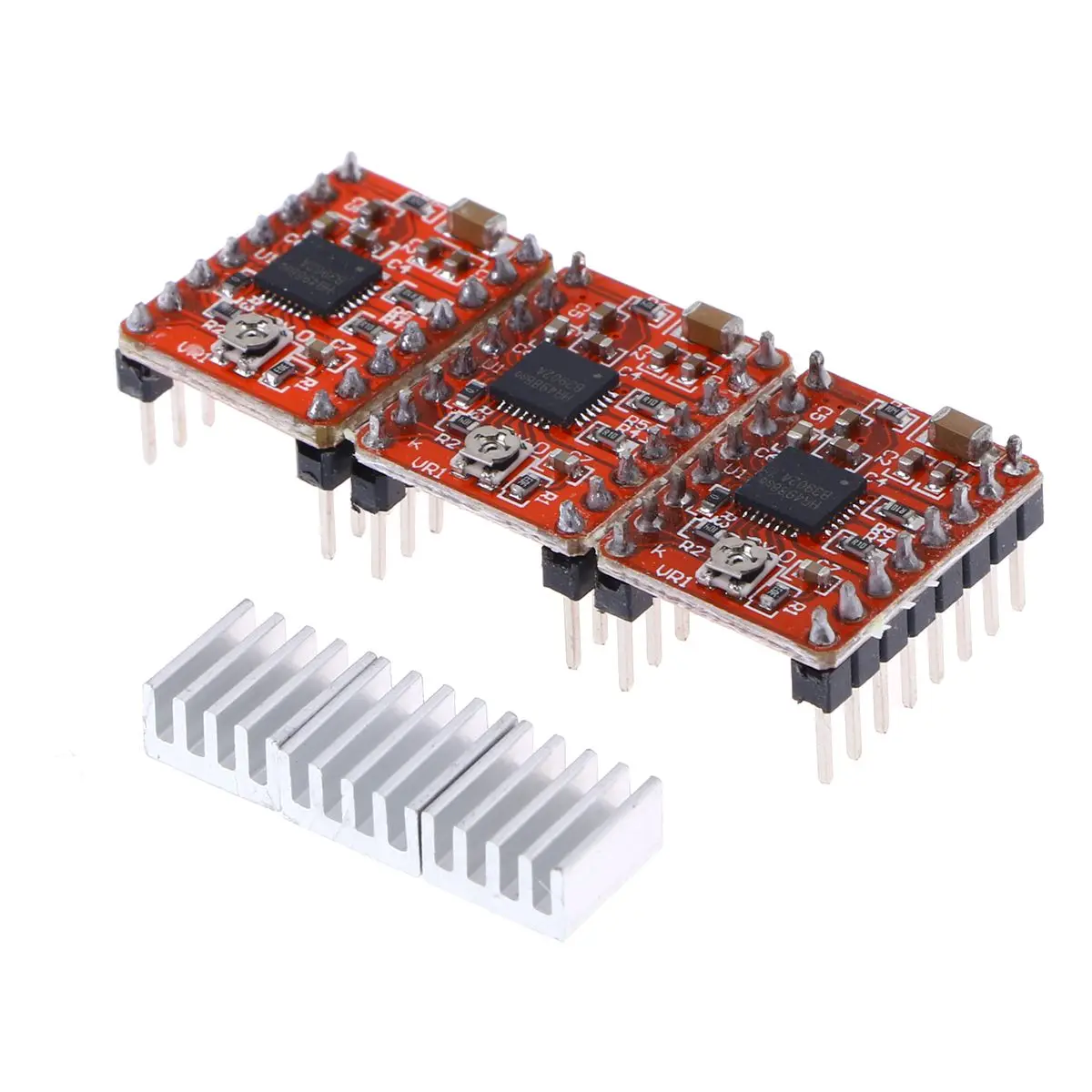 

3 Pcs Printer 3d Printing Accessories A4988 Motor Driver Components Red Pololu