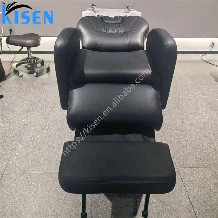 Hot Sale  Head Massage Shampoo Chair Electric Rotation Adjustable Shampoo Chair Salon Furniture Spa
