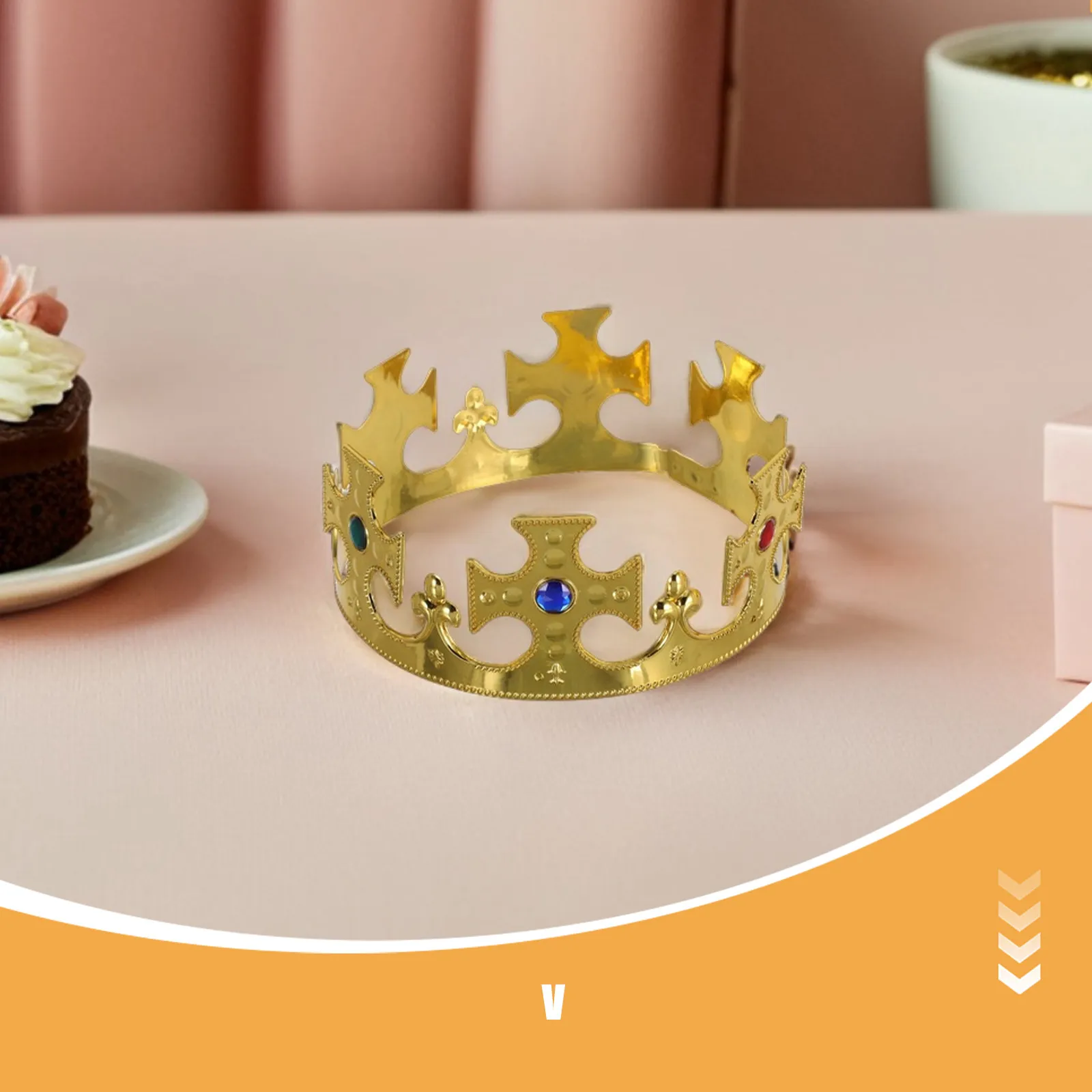 4 coronas ligeras de disfraz de príncipe para fiesta infantil, sombrero de cumpleaños, tiara de rey para niños pequeños