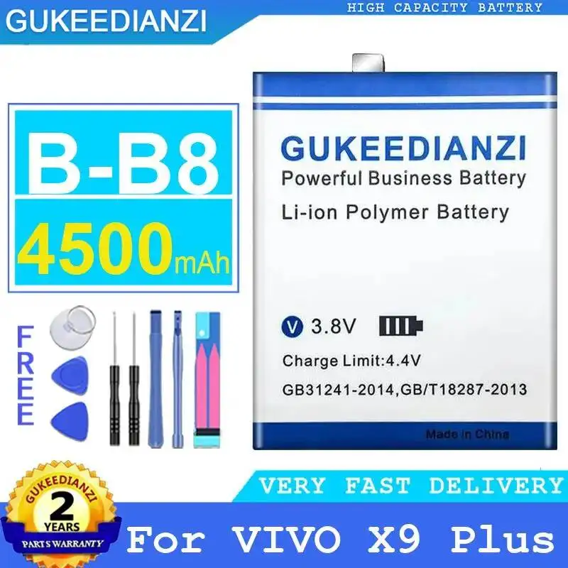

High-Efficiency For Vivo X9 Plus 4500Mah Mobile Phone Battery High Performance B-B8