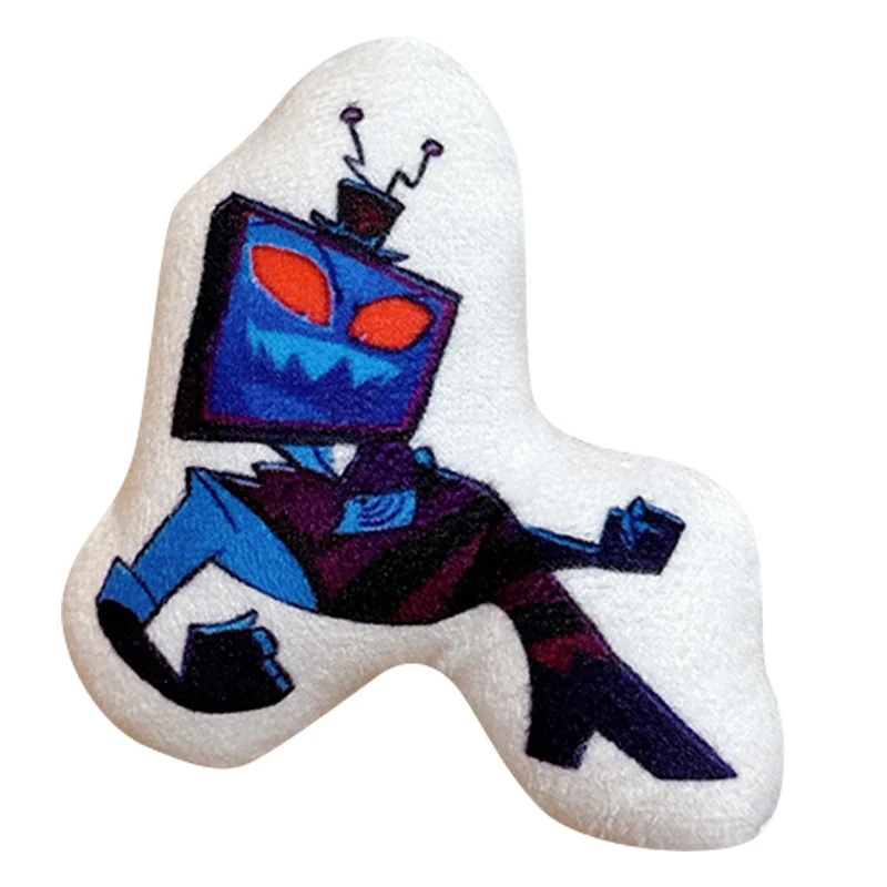 

10 см Hazbin Hotel Сидячая поза Vox Аниме Периферийные устройства Вокальный плюшевый брелок Брелки Подвеска Украшение Модель Детские игрушки Подарок