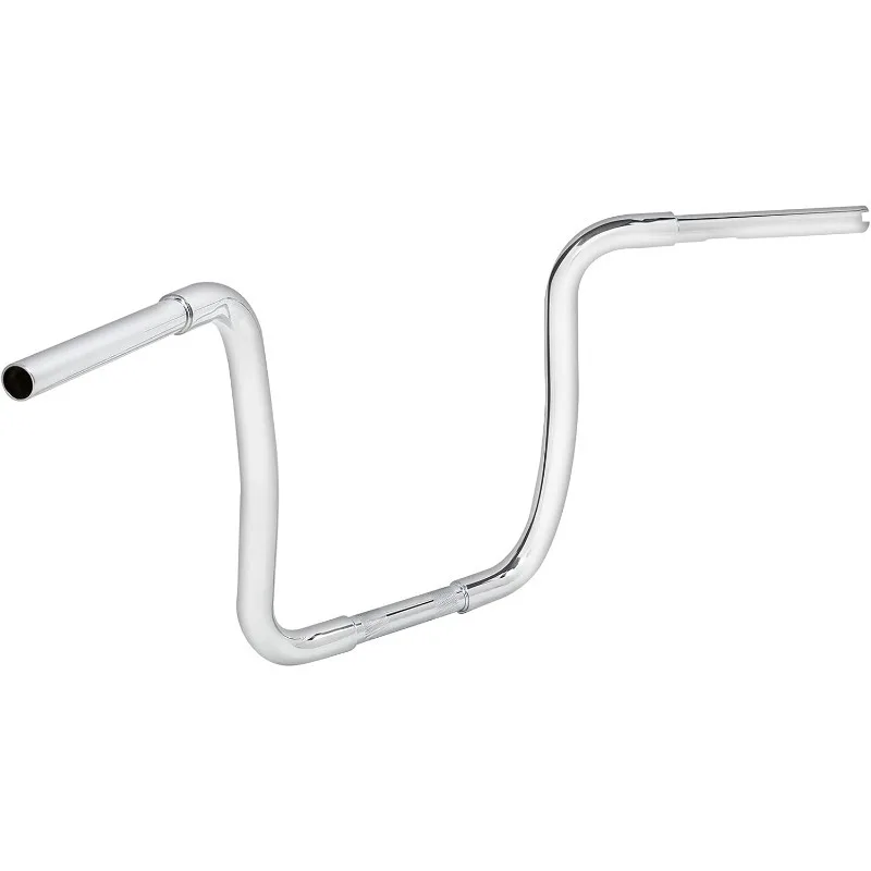 Manillar de motocicleta Green-L, colgador de abeja de 1 1/4" apto para Sportster XL883 XL1200 Softail FLST FXST (estilo A cromado, aumento de 14")