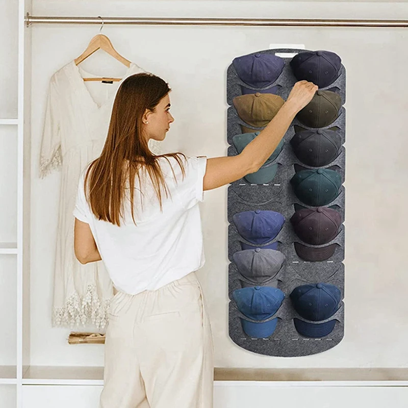 Felt Baseball Hat Storage Racks Storage Home Coat Racks Wall Felt Hat Storage Racks Cap Bag Clip Travel Cap Storage Rack