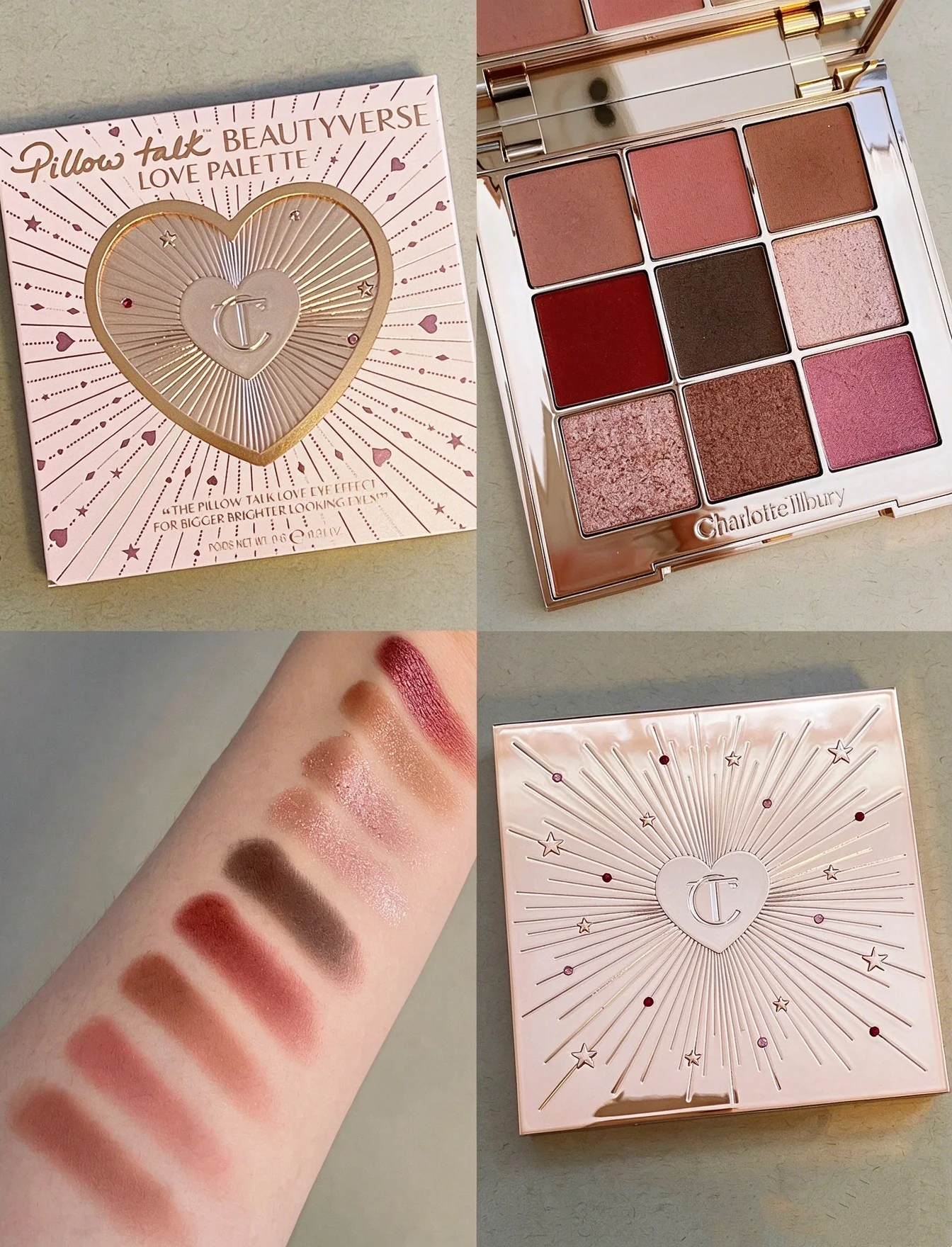 Charlotte Tilbury Beautyverse 9 Color Palette Limited Edition Metallic&Collagen Lip Gloss Plumping Christmas Gift for Her Makeup