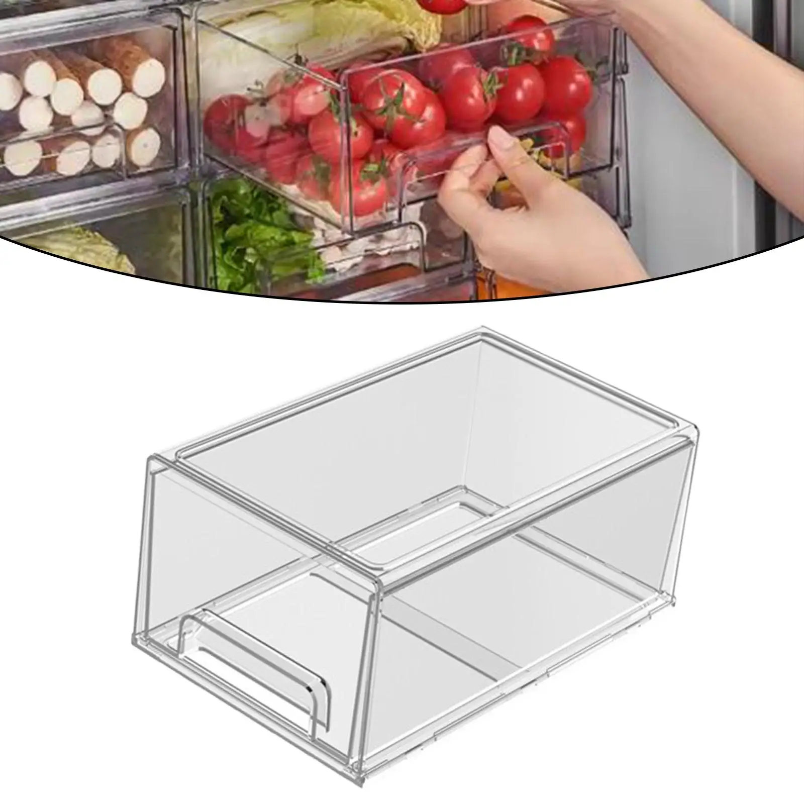 Clear Stackable Storage Drawer Toy Storage Organizer Clear Stackable Storage Bin Coffee Pod Holder for Closet Shelves Jewelry