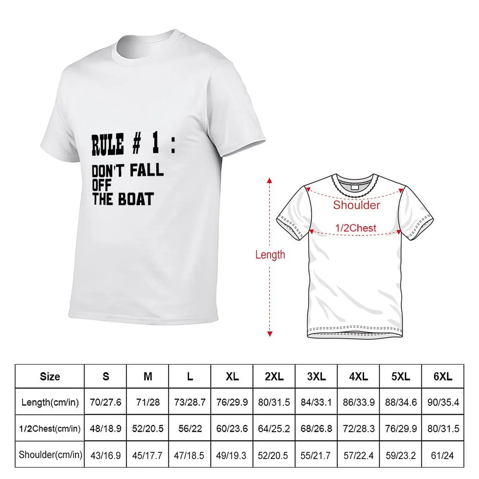 Don't Fall Off The Boat Funny Cruise Ship Vacation T-Shirt basketball graphic tees vintage clothes Men's cotton t-shirt