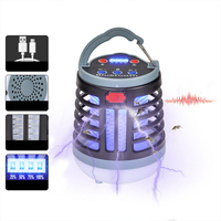 Hanging UV LED Mosquito Killer Lamp Electric Shock Insect Repeller Light USB Portable Outdoor Waterproof Hiking Camping Lantern