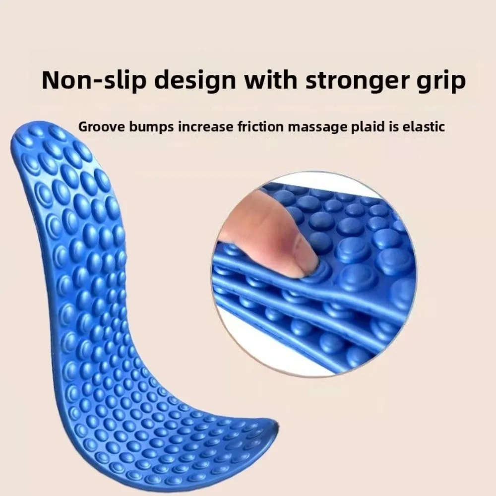 1 Pair EVA Massage Insole Soft Cushioning Relieve Foot Fatigue Shoes Insoles High Elasticity Finger Pressure Board Design