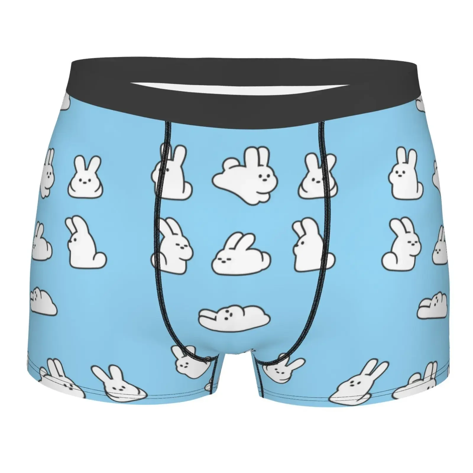 Schattige Bunny Pasen Mannen Ondergoed Boxer Hombre Mannen Anime Cartoon Polyester Print Jongen Slipje Shorts Boxer