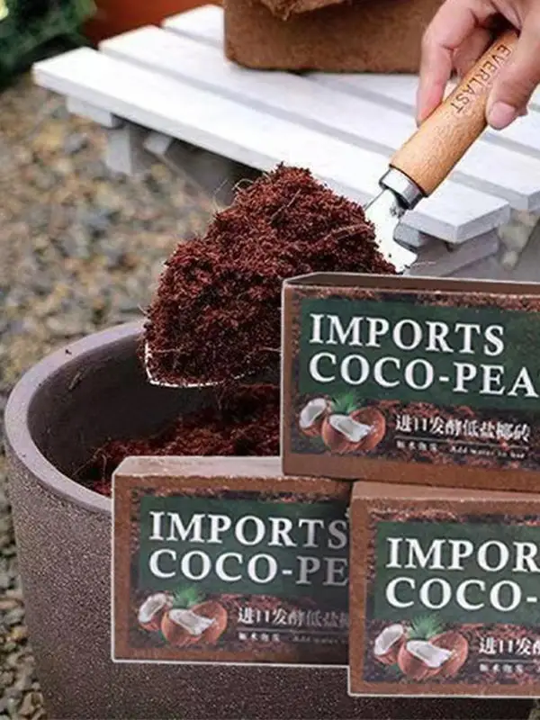Organic Compressed Coco Coir Brick Coconut Peat Plant Grow Nutritious Soil Coconut Coir Compound Fertilizer Coconut Fiber Husk