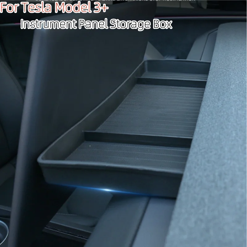 

For Tesla Model 3 Highland 2024 ETC Bracket Screen Rear Shelf Center Control Silicone Storage Box Tissue Tray Car Accessories