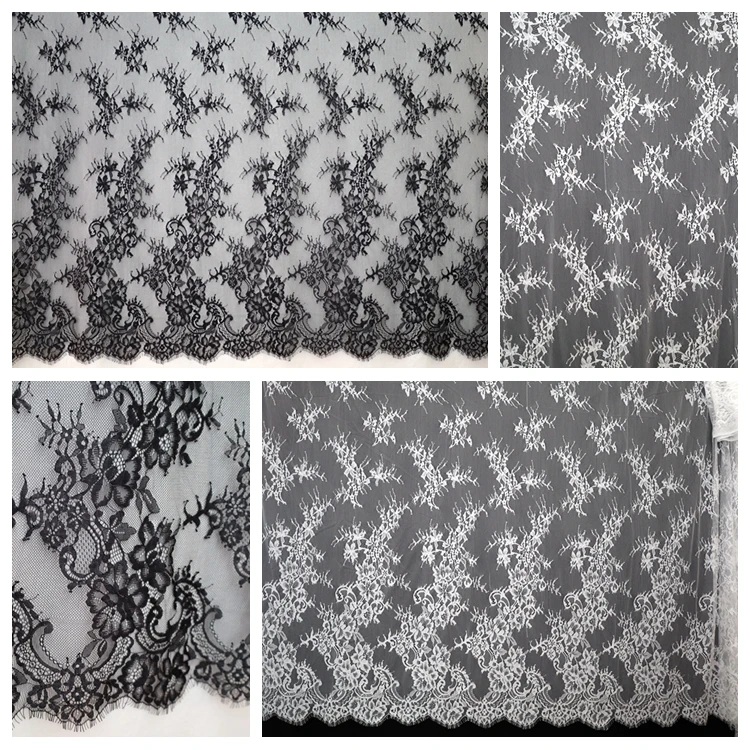 3 Meters High Quality Eyelash Embroidery Lace DIYClothing Materials,Clothing Dresses,Home Curtains Decoration,Sewing Accessories