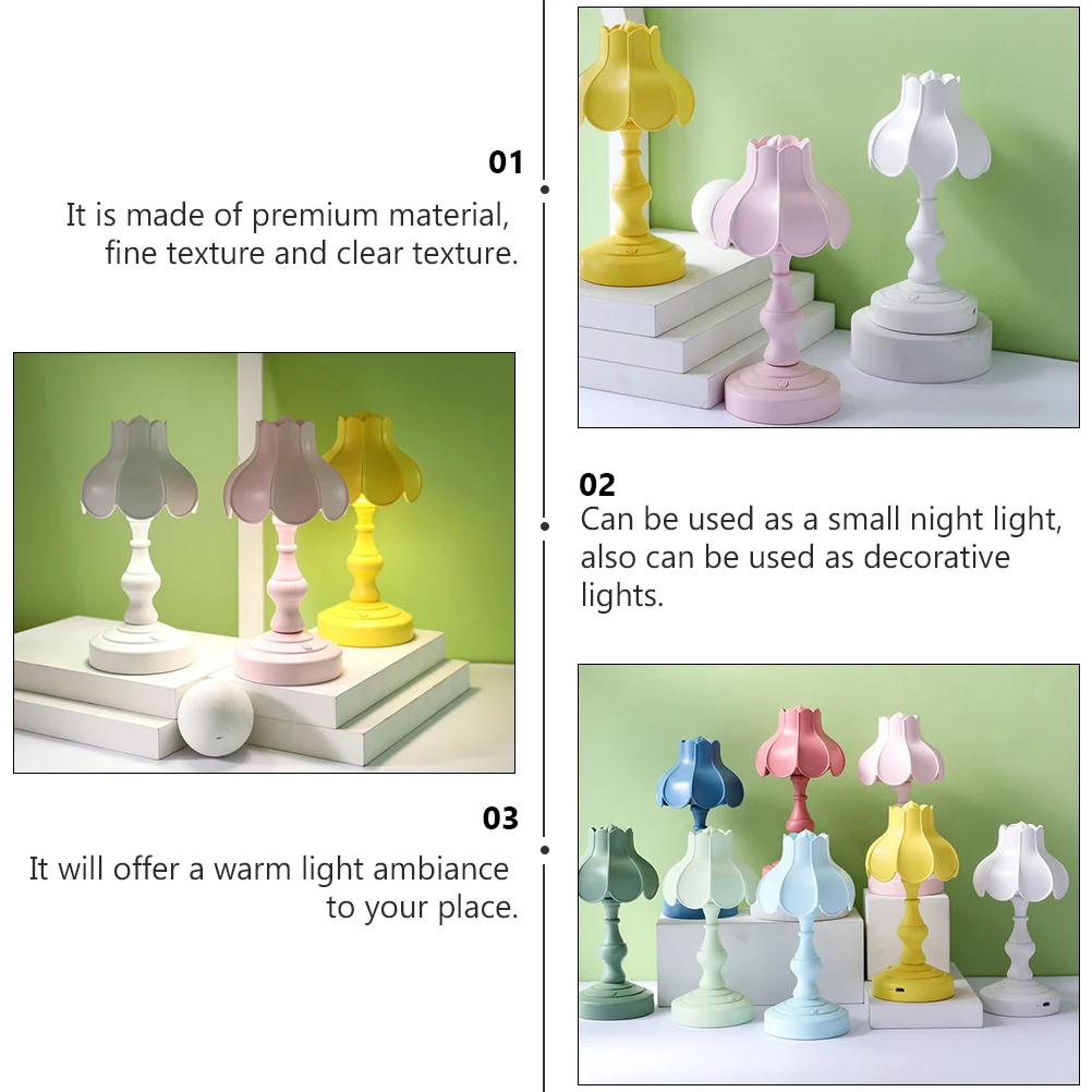 

Retro Bedroom Table Lamp Night Light Plastic Desk Lamps Clear Texture Warm Living Room Study Hotel Bedside Lighting