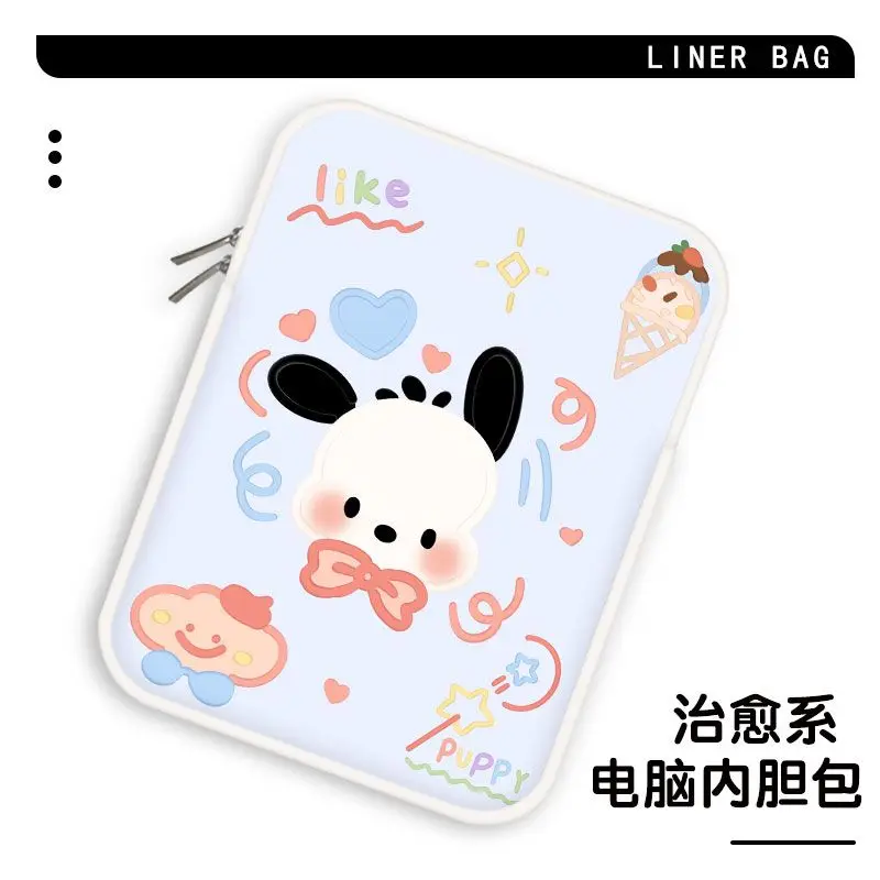 

Cartoon Hello Kitty Kurome 10 11 12 13 14 15 Inch Laptop Sleeve Tablet Bag Computer Bag Protective Sleeve Liner Bag for Macbook