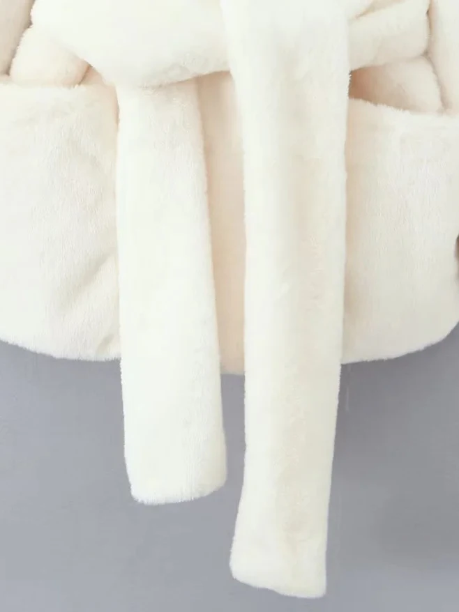 Ele con cintura dimagrante con cappuccio Plu Jaet da donna autunno inverno top ampio cappotto in poliestere francese Faionable