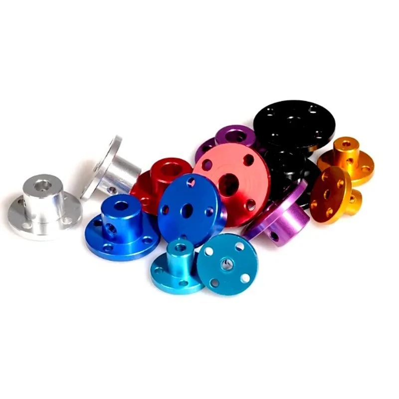2Pcs Aluminum Alloy Color Rigid Flange Coupling M3 M4 M5 M6 M8 Motor Guide Shaft Coupler Motor Connector#CWF DIY