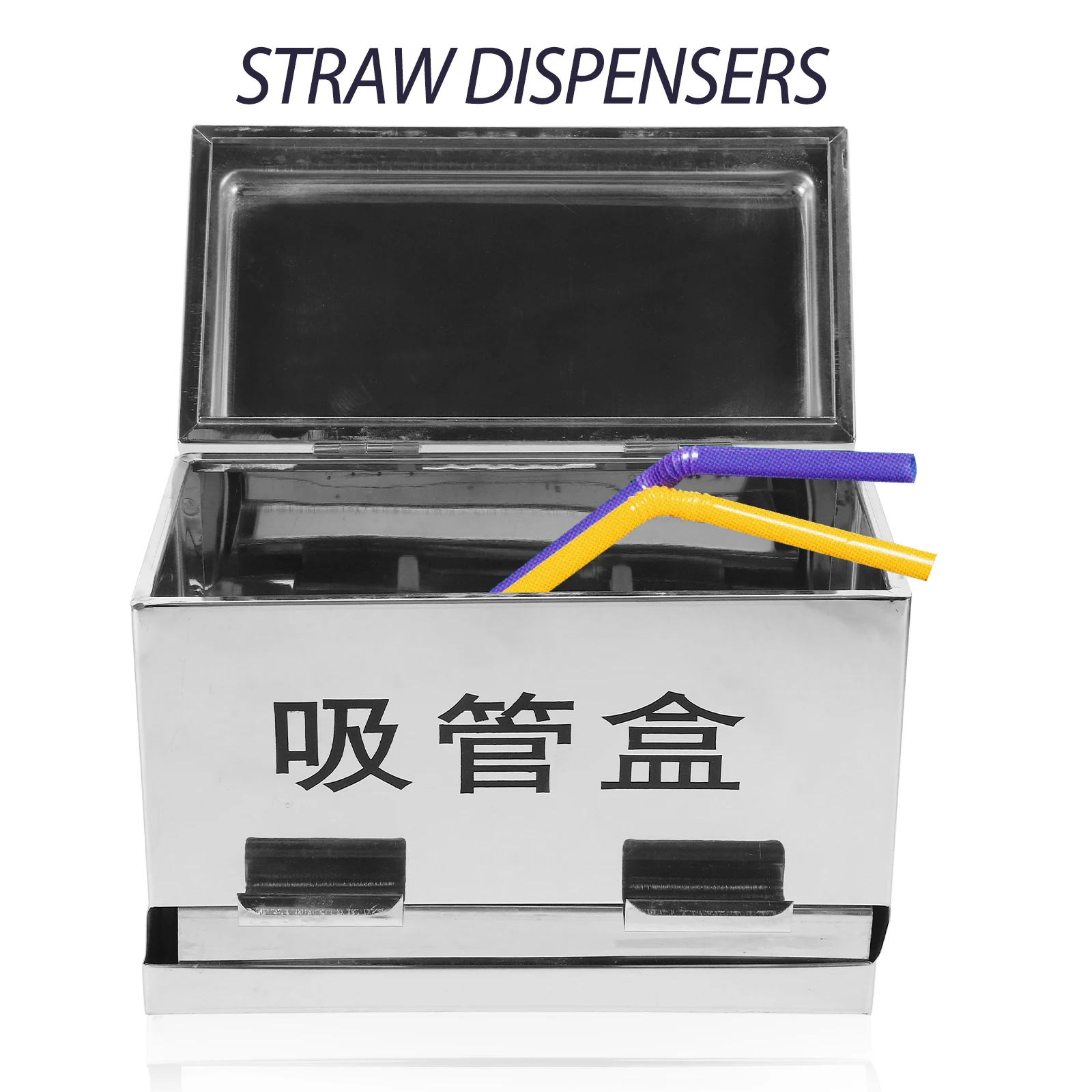 

Pressure Chopstick Tube Leakproof Storage Straw Organizer Shape Metal Holder Container Drinking Holders