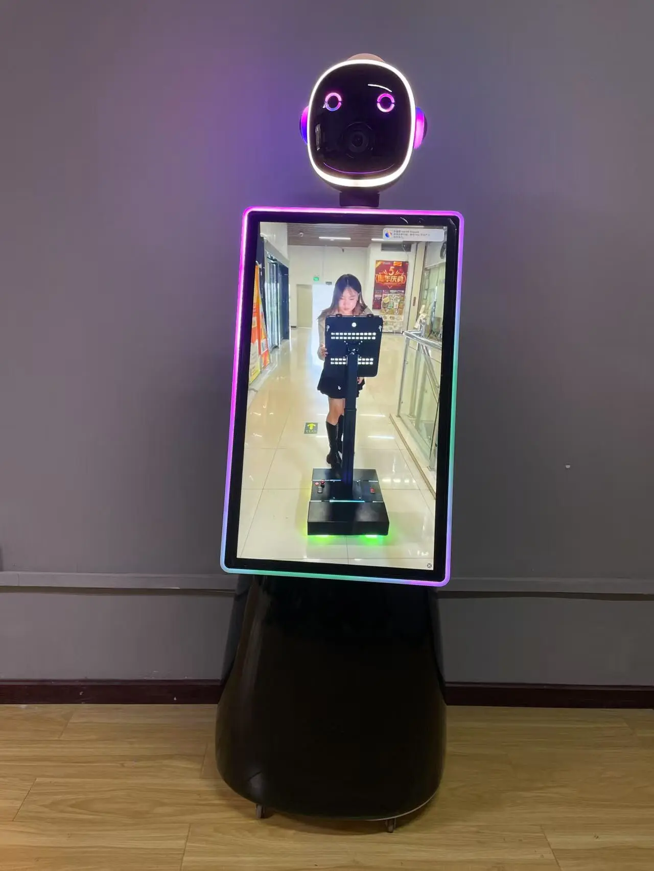 MiCity Лидер продаж гуманоидный робот для фотобудки с автоматической печатью движения пульт дистанционного управления 360Photobooth фотографии с 32-дюймовым экраном