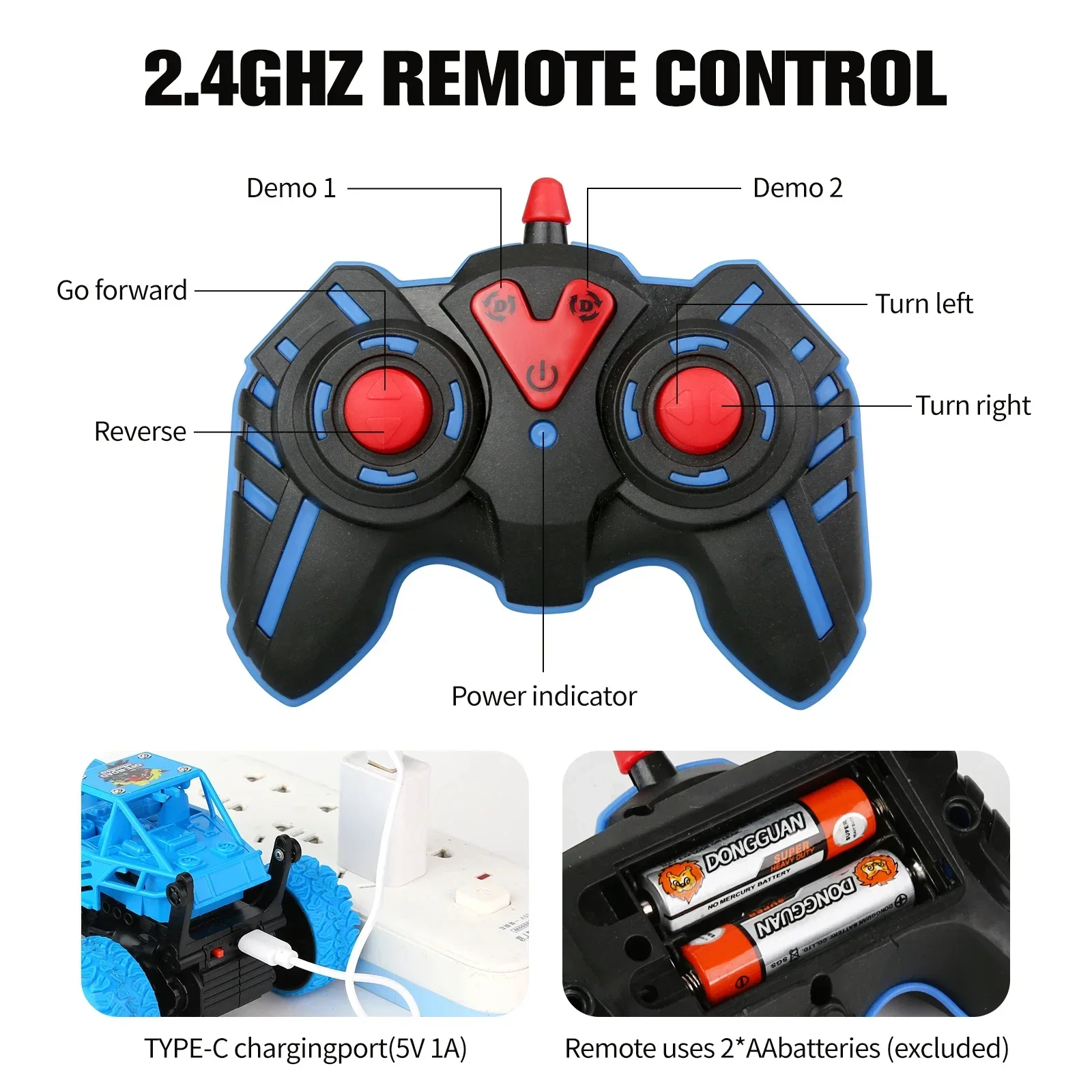 子供用の高速オフロードレーシングカー,リモートコントロールカー,ラジコン,トラック,男の子のおもちゃ,1:32, 2.4g