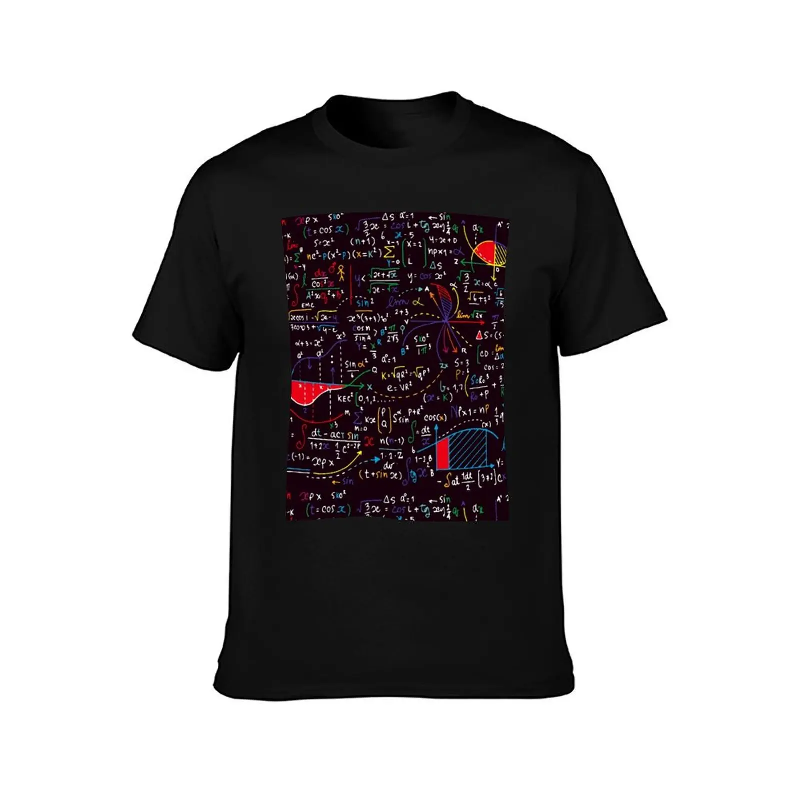 Colorful Math Formulas T-Shirt t shirt for man T-Shirt
